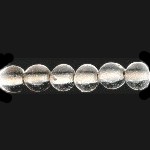 4mm Transparent Clear Lampwork Glass ROUND Beads