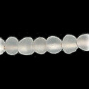 4mm Frosted (Matte) Clear Lampwork Glass ROUND Beads