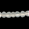 4mm Frosted (Matte) Clear Lampwork Glass ROUND Beads