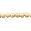 4-5mm Opaque Beige Lampwork ROUND Beads