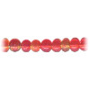 3-4mm Transparent Matte Multi-Tone Red Lampwork ROUND Beads