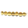 4-5mm Transparent Dark Yellow (Topaz) Lampwork Glass ROUND Beads