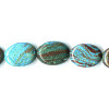 13x18mm Imperial Turquoise (Jasper) Flat OVAL Beads