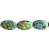 15x25mm Imperial Turquoise (Jasper) Flat OVAL Beads