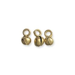 7-8mm Brass India Dancing BELLS / DROPS