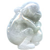 17x35mm Jadeite Carved MONKEY Pendant/Focal Bead