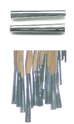 5x32mm (1-1/4") Tin JINGLE CONES