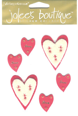 Jolee's Boutique® *Felt Hearts* Dimensional Embellishments