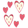 Jolee's Boutique® *Felt Hearts* Dimensional Embellishments