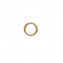 8.5mm Smooth Round Gold Plated (18 gauge) JUMP RINGS