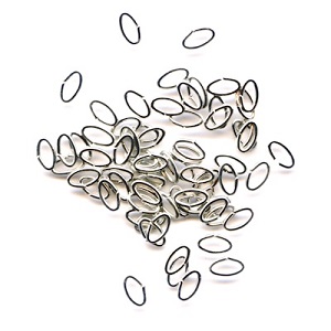 3x6mm Silver-Plated Oval (21 guage) JUMP RINGS