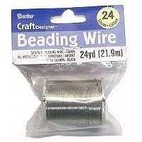 DARICE™ 24 guage, 24 yds (21.9 m) JEWELRY WIRE (32025-3): Silver