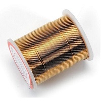 DARICE™ 24 guage, 24 yd (21.9 m) JEWELRY WIRE (32025-4): Gold