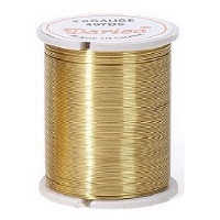 DARICE™ 28 guage, 40 yds. (36.5 m) JEWELRY WIRE (32031-4): Gold