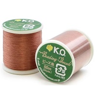 MIYUKI® (KO) Japanese Nylon BEADING THREAD Size B, 50 Meters - #15 Apricot