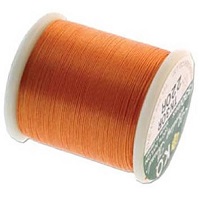 MIYUKI® (KO) Japanese Nylon BEADING THREAD Size B, 50 Meters - #22 Orange