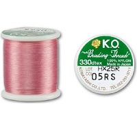 MIYUKI® (KO) Japanese Nylon BEADING THREAD Size B, 50 Meters - #05 Rose