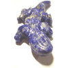 21x45mm Sodalite LIZARD/GECKO Animal Fetish Pendant/Focal Bead