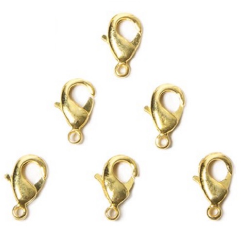 7x12mm Gold Plated Lobster Claw CLASPS