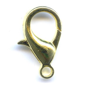 11x22mm Goldtone Metal Lobster Claw CLASP