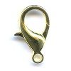 11x22mm Goldtone Metal Lobster Claw CLASP