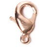 7x12mm Plated Metal Lobster Claw CLASPS - Rose Gold