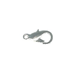17mm Rhodium Plated Lobster Claw CLASP