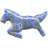 35x50mm Lapis Lazuli HORSE Animal Fetish Pendant/Focal Bead