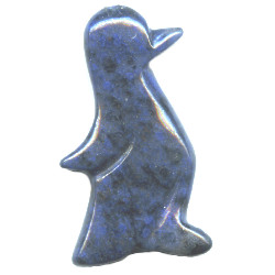 24x40mm Lapis Lazuli PENGUIN Animal Fetish Pendant/Focal Bead