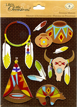 Life's Little Occasions® *Indian Heritage* Chipboard STICKERS