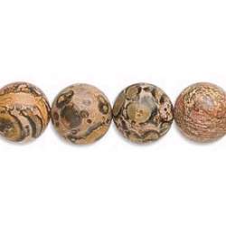 12mm Leopardskin Jasper ROUND Beads