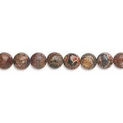 6mm Leopardskin Jasper ROUND Beads