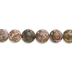 8mm Leopardskin Jasper ROUND Beads