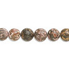 8mm Leopardskin Jasper ROUND Beads