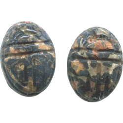 10x13mm Leopardskin Jasper SCARAB, BEETLE Beads