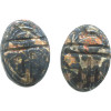 10x13mm Leopardskin Jasper SCARAB, BEETLE Beads