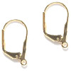 16mm Gold Plated with Bottom Loop LEVERBACK Earring Components