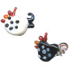 16x20mm Lampwork Glass CHICKEN, HEN Beads