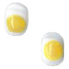 8x12mm Lampwork Glass FRIED EGG Beads