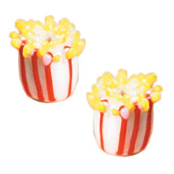 15x17mm Lampwork Glass POPCORN Beads