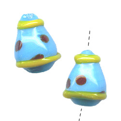 11x13mm Lampwork Glass PARTY HAT Beads