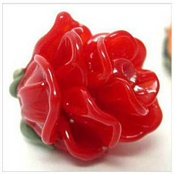 25x30mm  *TOKEN OF LOVE* Sculpted Lampwork ROSE Pendant/Focal Bead ~ Marilyn Peraza