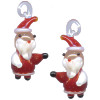 10x20mm Lampwork Glass SANTA Charm Beads