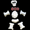 Lampwork Glass *MR. BONES* Halloween Bead Set