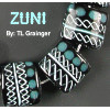 14x15mm  *ZUNI* Lampwork Glass TABULAR Beads ~ TL Grainger