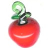 13x20mm Lampwork Glass Red APPLE Charm Bead