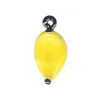 11x18mm Lampwork Glass BANANA Charm Bead