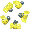 16x23mm Lampwork Glass BUMBLE BEE Beads
