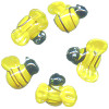 16x23mm Lampwork Glass BUMBLE BEE Beads