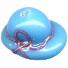 11x17mm Lampwork Glass Light Blue BONNET Bead